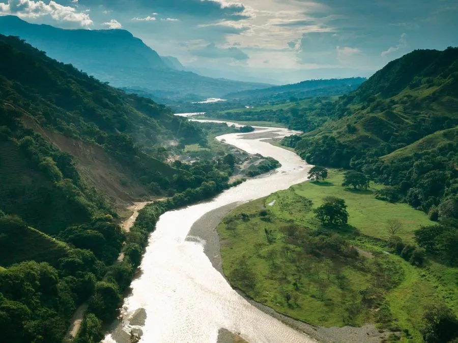 River valley in Colombia