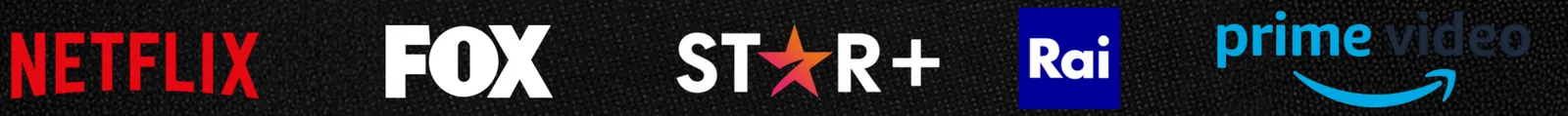 Netflix, FOX, Star+, Rai and Prime Video